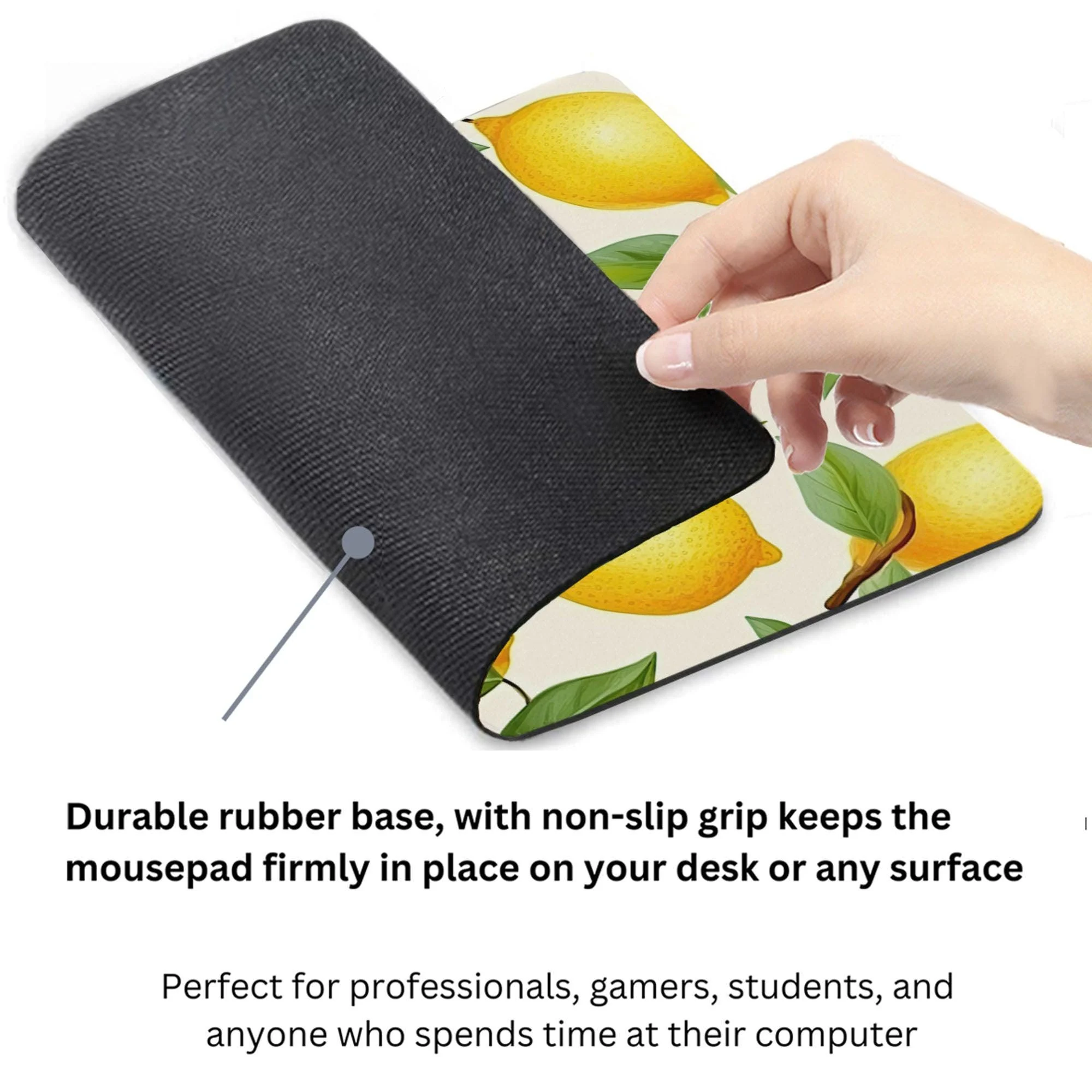 Citrus Lemon Grove Blossom Leaves Mouse Pad 9x8 Inch Citrus Lemon Grove Blossom Leaves Mouse Pad 9x8 Inch