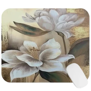 Magnolia Bloom Pattern Mouse Pad 9x8 Inch Gift Mat