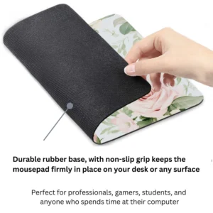 Pastel Pink Rose Garden Mouse Pad 9x8 Inch