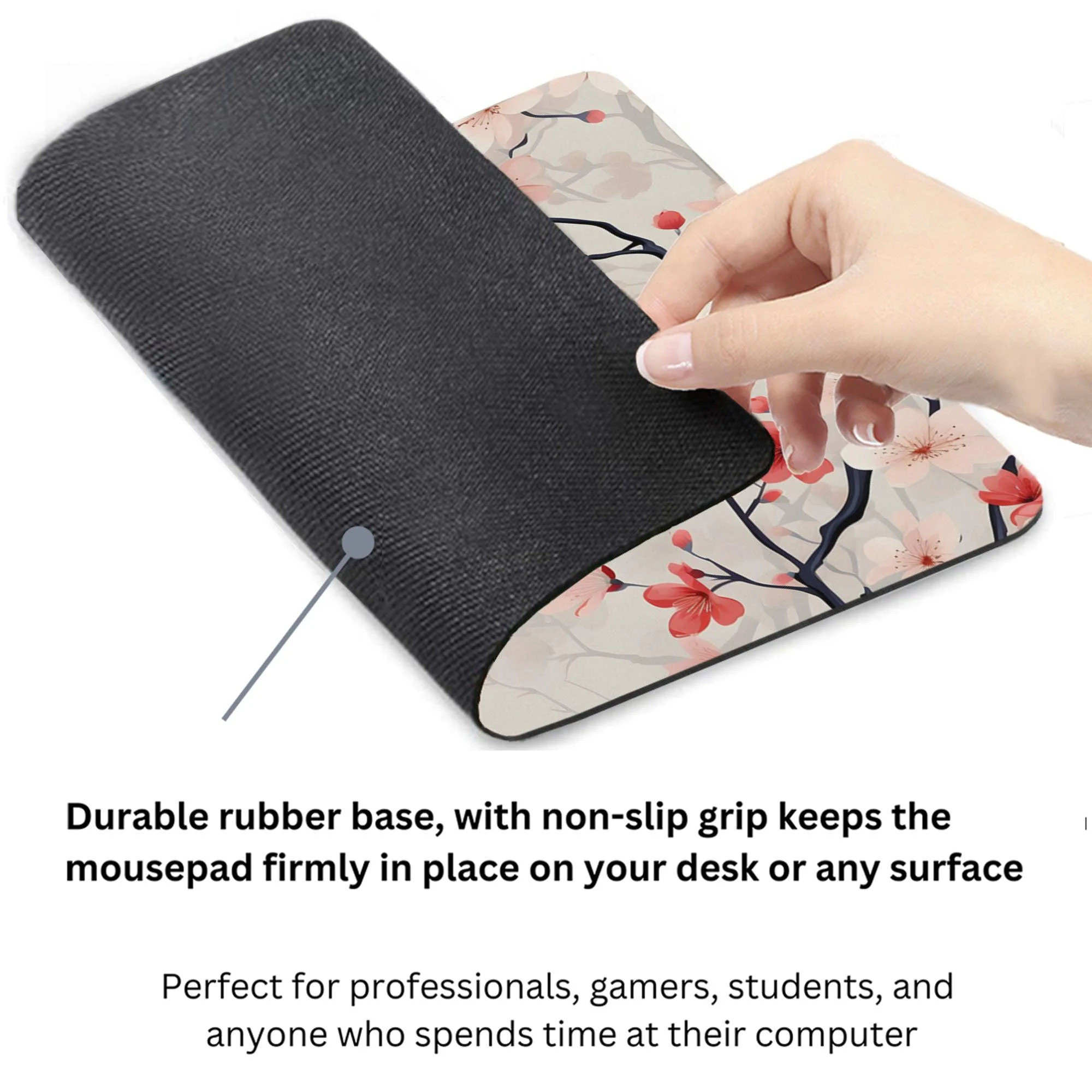 Subtle Pink Cherry Blossom Mouse Pad 9x8 Inch Subtle Pink Cherry Blossom Mouse Pad 9x8 Inch